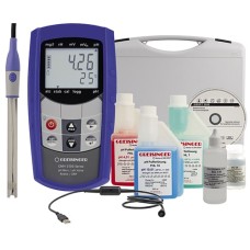 Водонепроницаемый портативный измеритель pH SET GMH 5550 pH/ОВП с ПО, USB-кабелем, комплектом аксессуаров и кейсом для транспортировки