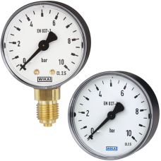 Манометр WIKA 111.10 с трубкой Бурдона